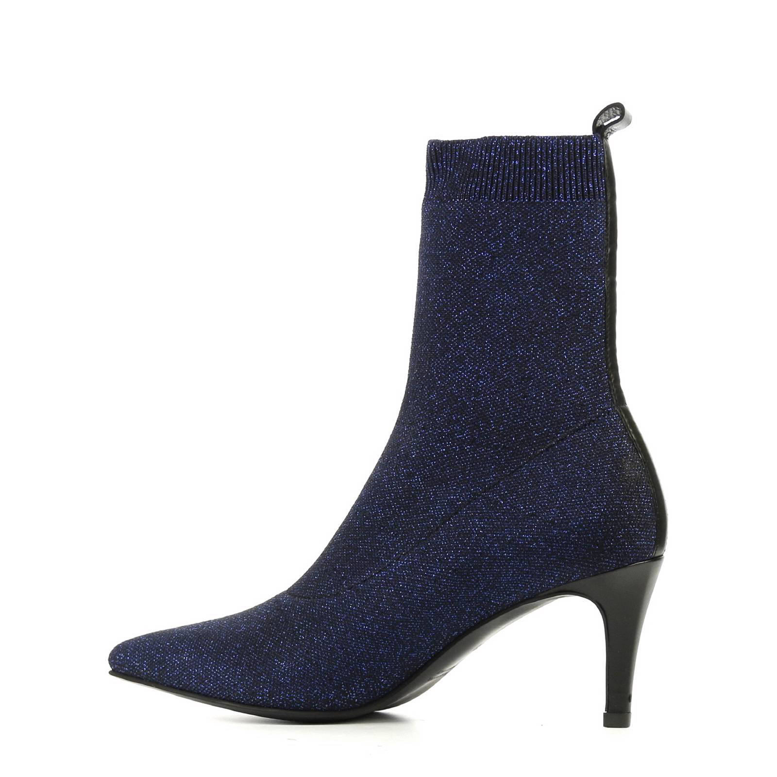 enkellaarzen met glitters donkerblauw enkellaarzen met glitters donkerblauw