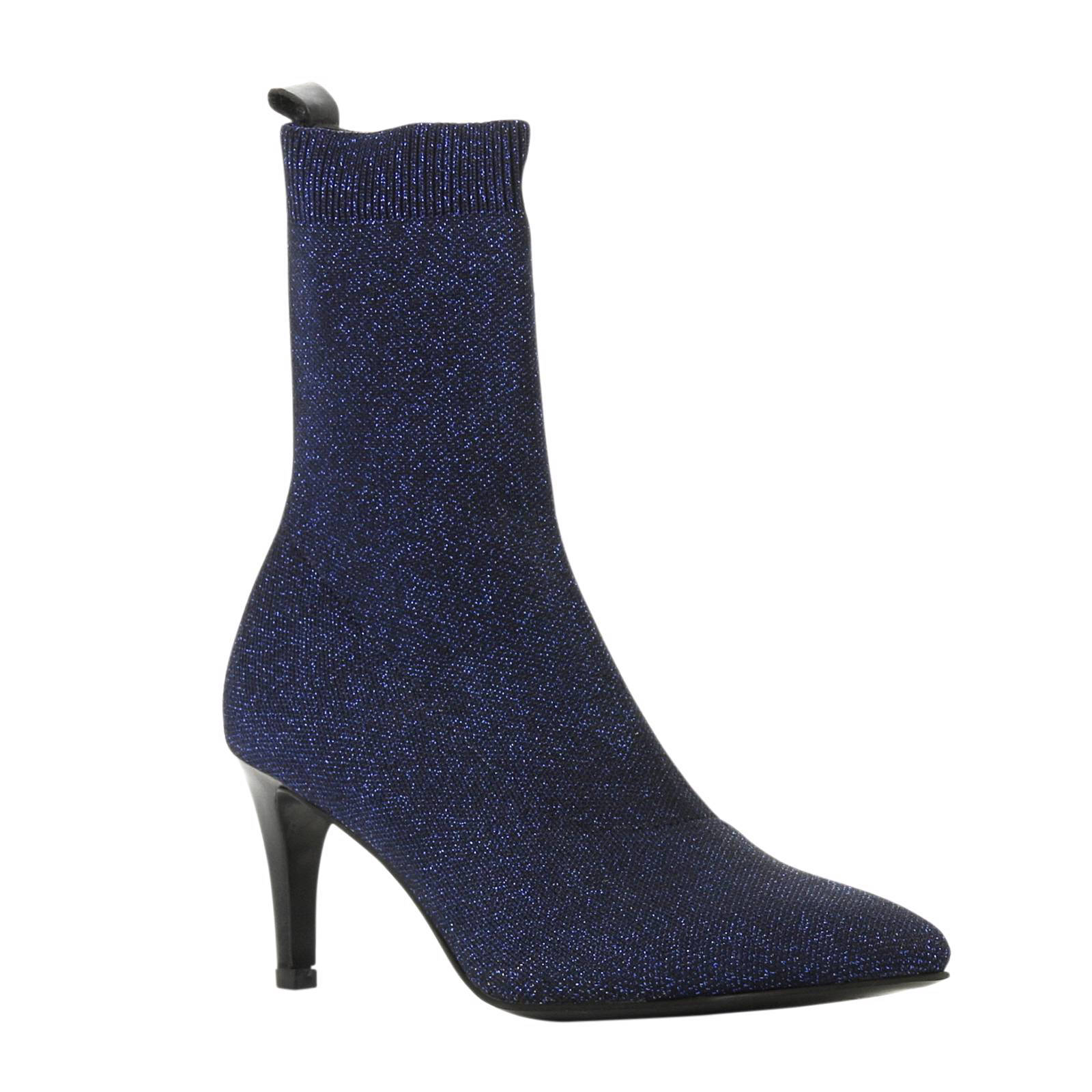 enkellaarzen met glitters donkerblauw enkellaarzen met glitters donkerblauw