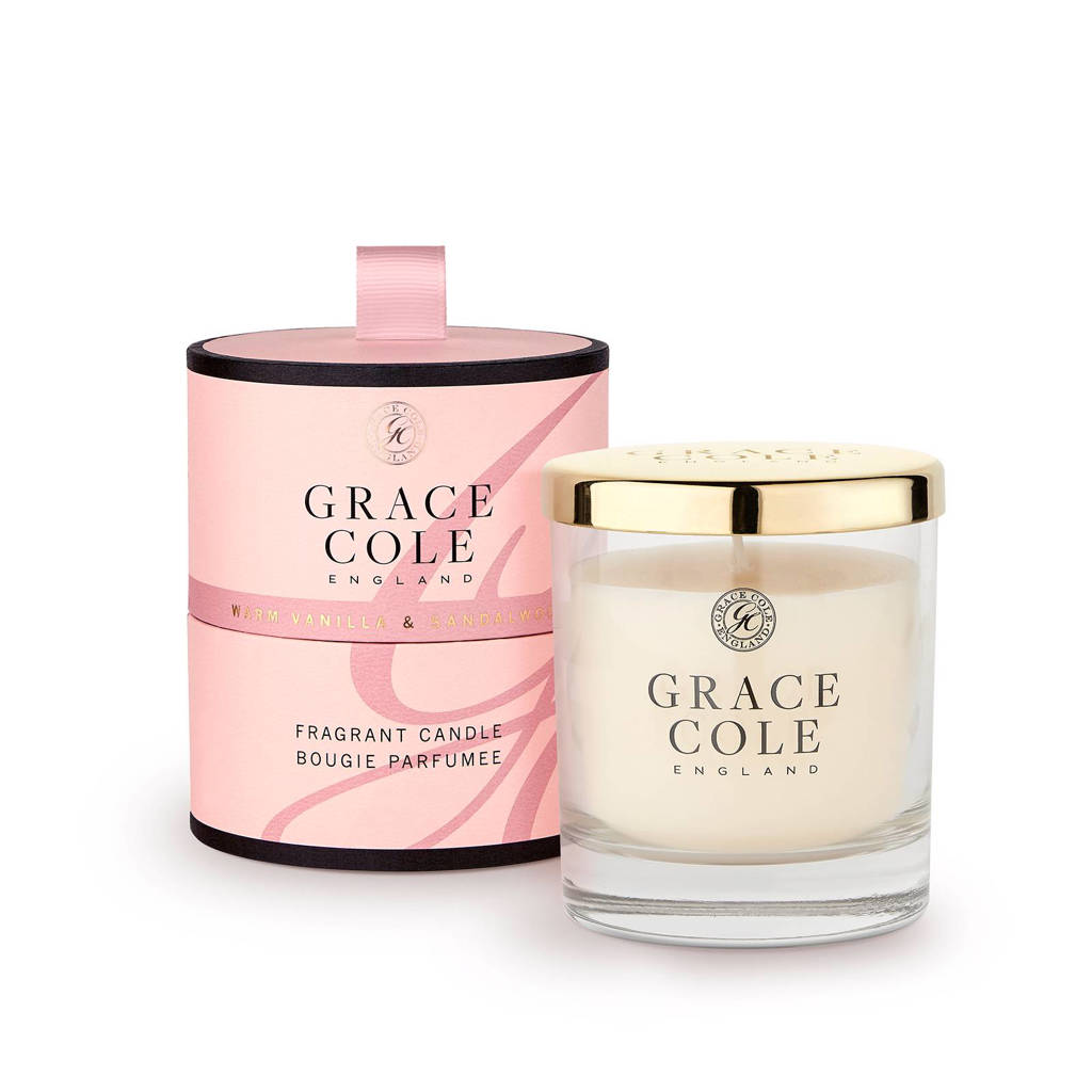 Grace Cole Signature Warm Vanilla & Sandalwood 200g geurkaas
