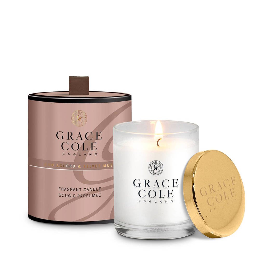 Grace Cole Signature Oud Accord and Velvet Musk 200g geurkaas