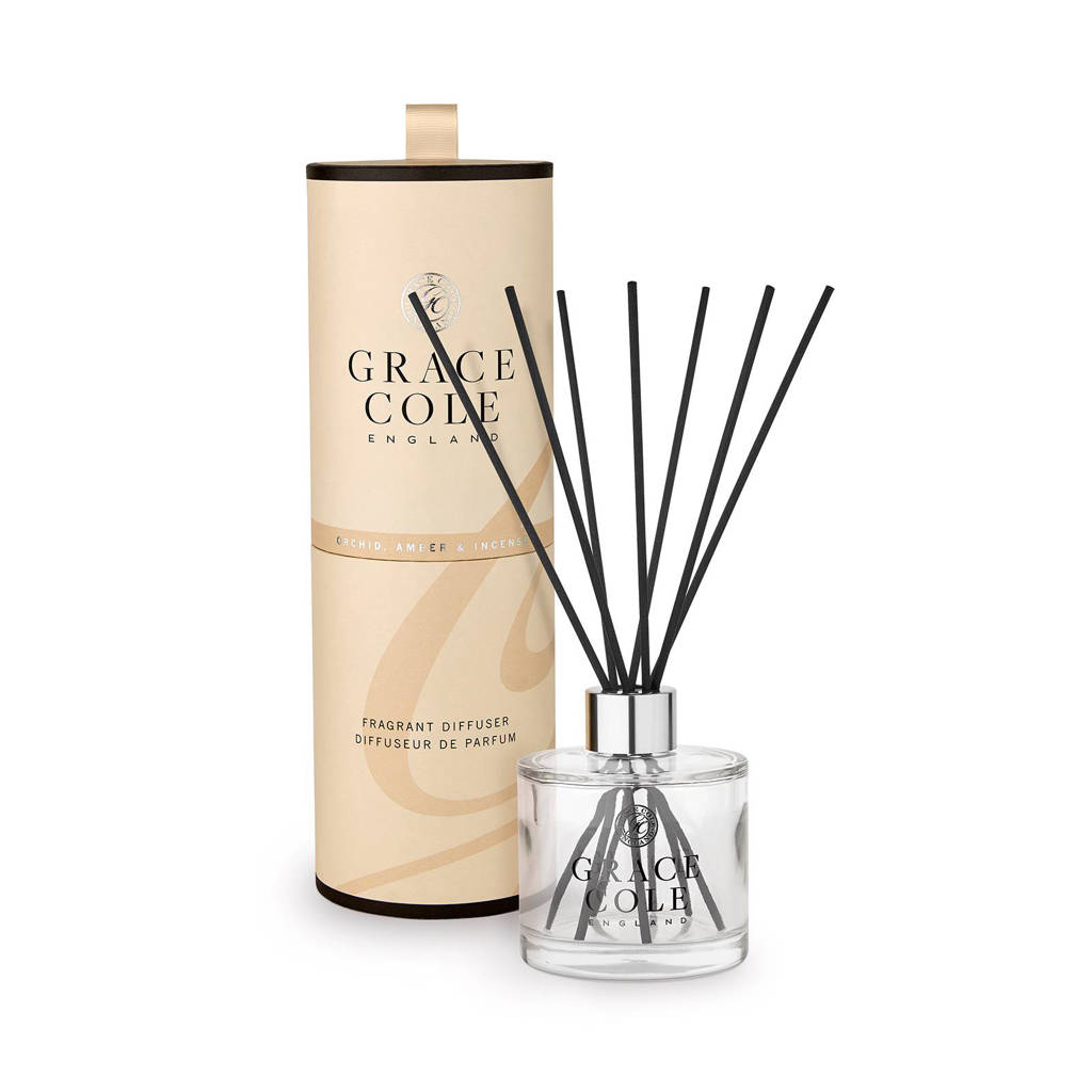 Grace Cole Signature Orchid Amber and Incense 200ml geurstokjes