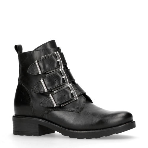 Manfield Leren Bikerboots Zwart manfield kopen in de aanbieding Manfield Leren Bikerboots Zwart manfield kopen in de aanbieding