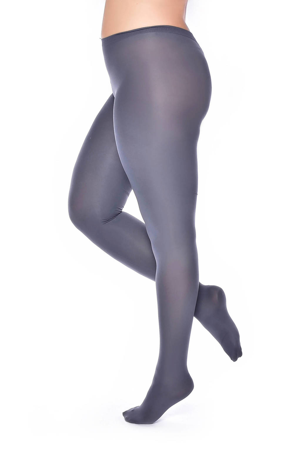 Pamela Mann super curvy super stretch panty 90 denier +size, Grijs