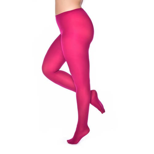 Pamela Mann Plus Size panty 50 denier fuchsia afbeelding
