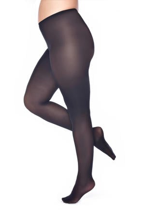 Plus Size panty 50 denier zwart