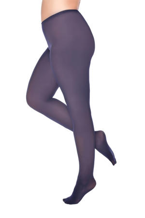 Plus Size super stretch panty 90 denier donkerblauw