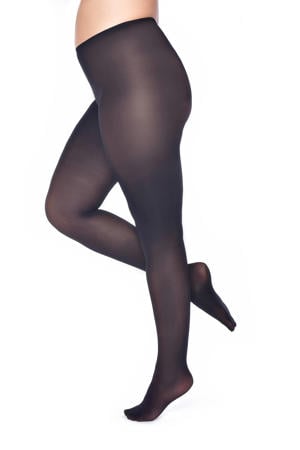 Plus Size panty 90 denier zwart