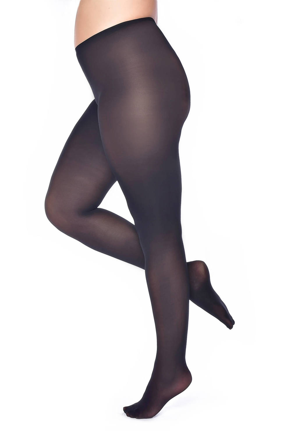Pamela Mann super curvy super stretch panty 90 denier +size, Zwart