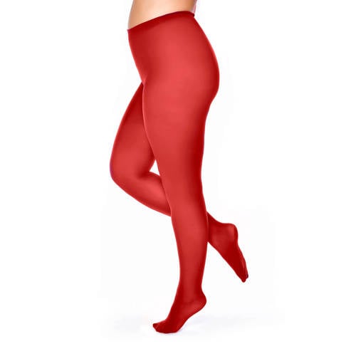 Pamela Mann panty +size 50 denier rood