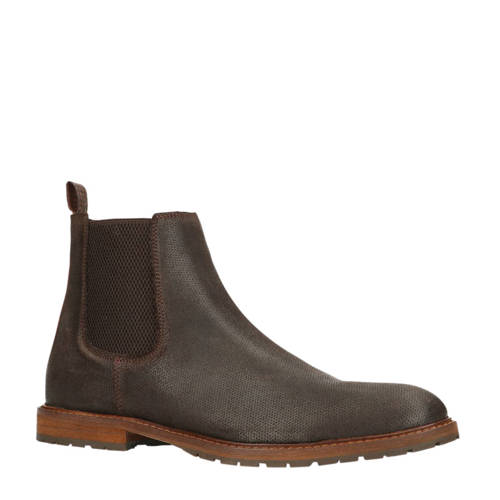 Sacha Leren Chelsea Boots Donkerbruin sacha kopen in de aanbieding