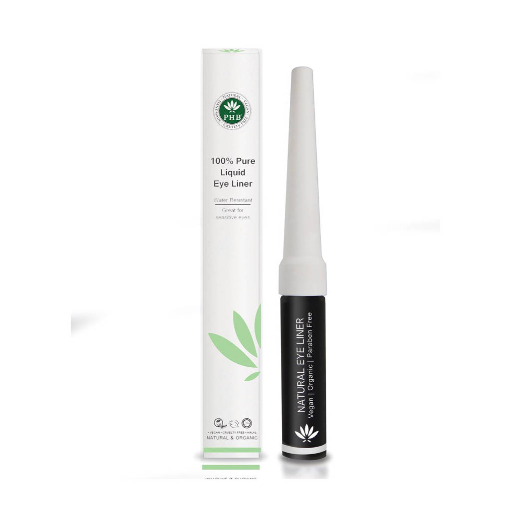 PHB Ethical Beauty liquid eyeliner zwart, Zwart