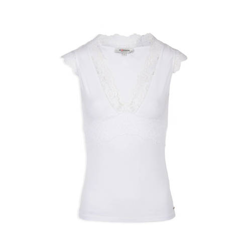 Morgan Top Met Kant Ecru morgan kopen in de aanbieding Morgan Top Met Kant Ecru morgan kopen in de aanbieding