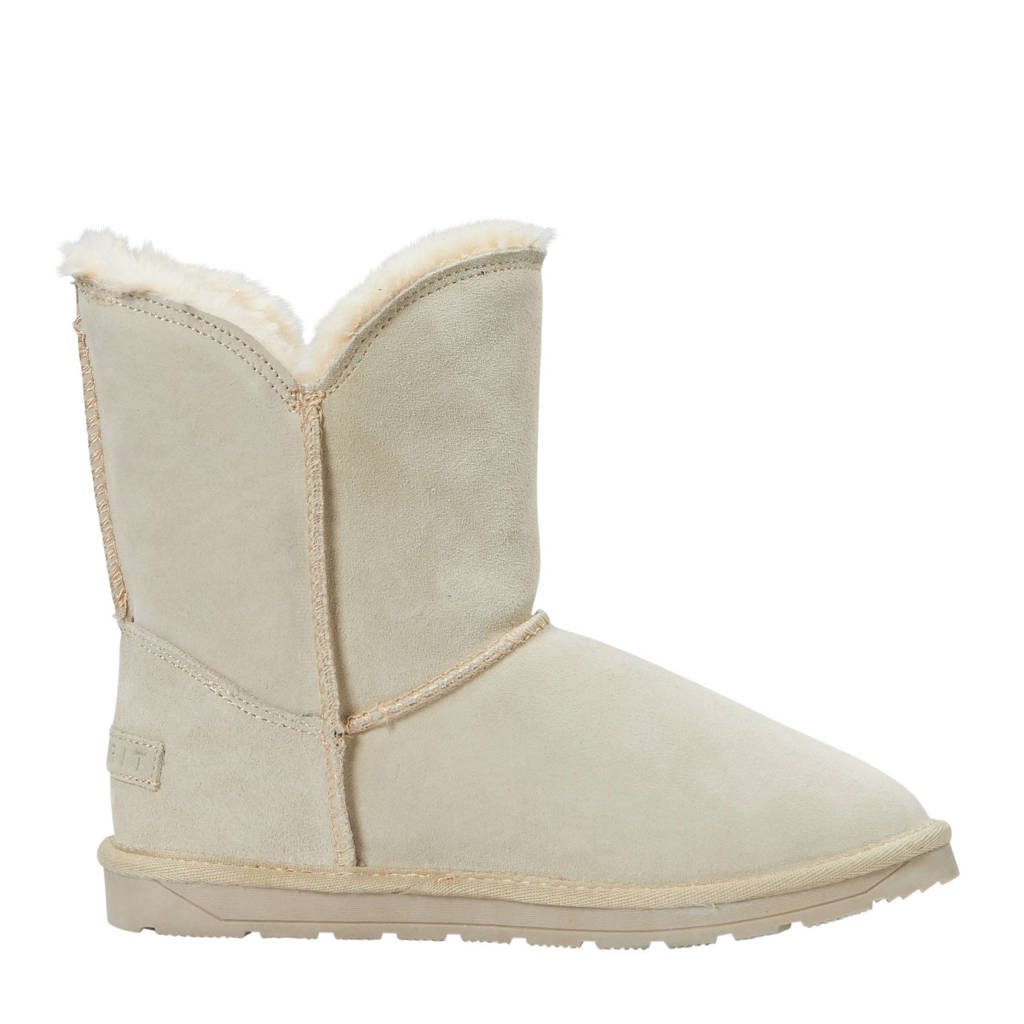Beige Luna Zip Suède Esprit Enkellaarzen wXnvIxEB