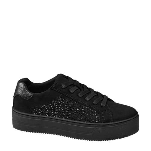 Vanharen Graceland Sneakers Met Sierstenen Zwart graceland kopen in de aanbieding