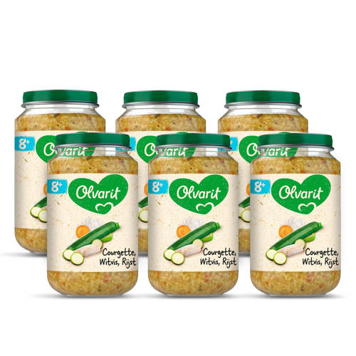 Olvarit Babyvoeding Courgette Witvis Rijst 8 Mnd 6 X 200 Gram olvarit kopen in de aanbieding Olvarit Babyvoeding Courgette Witvis Rijst 8 Mnd 6 X 200 Gram olvarit kopen in de aanbieding