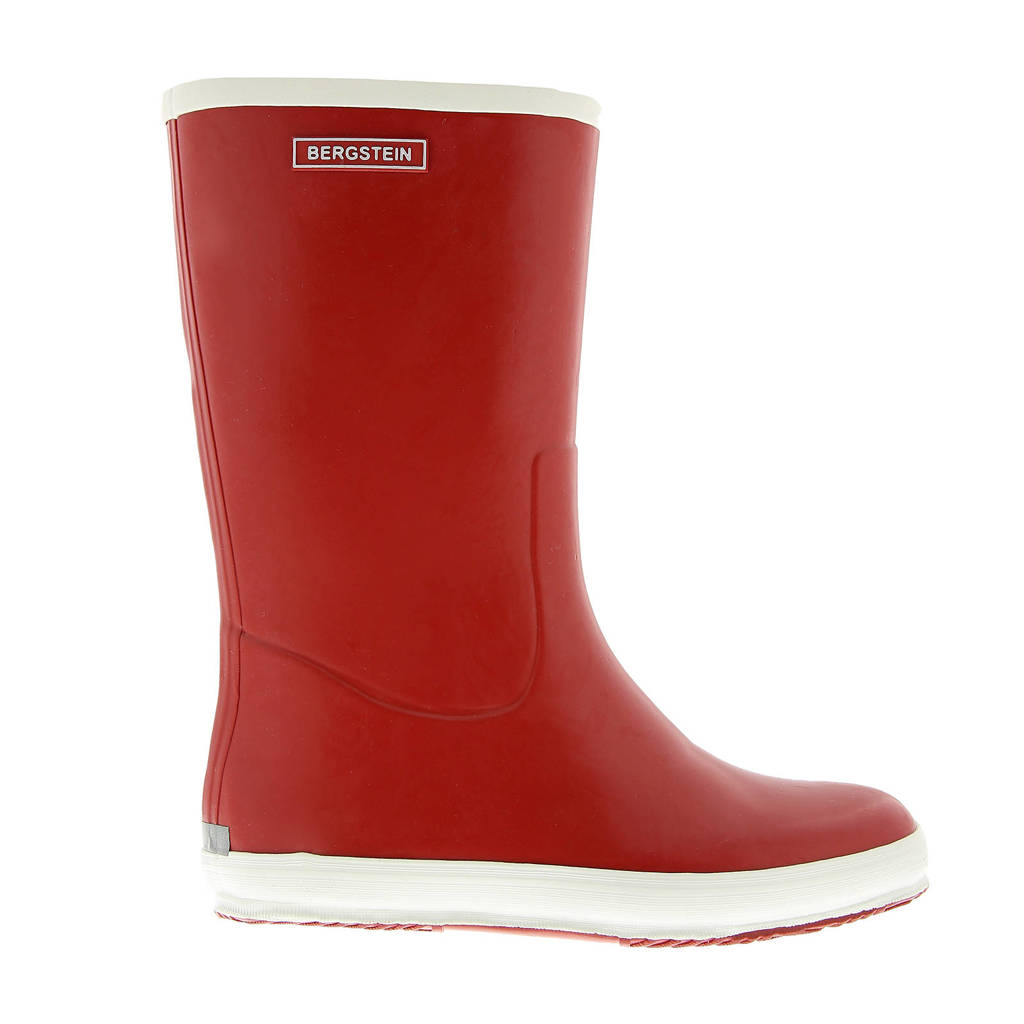Bergstein regenlaarzen rood, Rood/wit