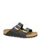 Birkenstock slippers zwart/metallic