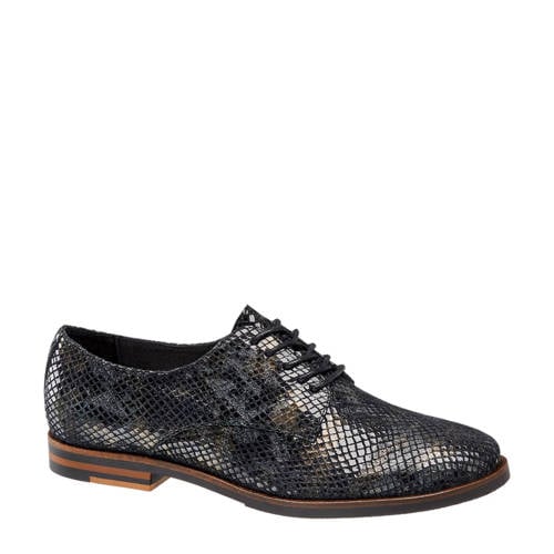 Vanharen 5Th Avenue Lak Veterschoenen Met Reptielenprint Zwart 5th avenue kopen in de aanbieding Vanharen 5Th Avenue Lak Veterschoenen Met Reptielenprint Zwart 5th avenue kopen in de aanbieding