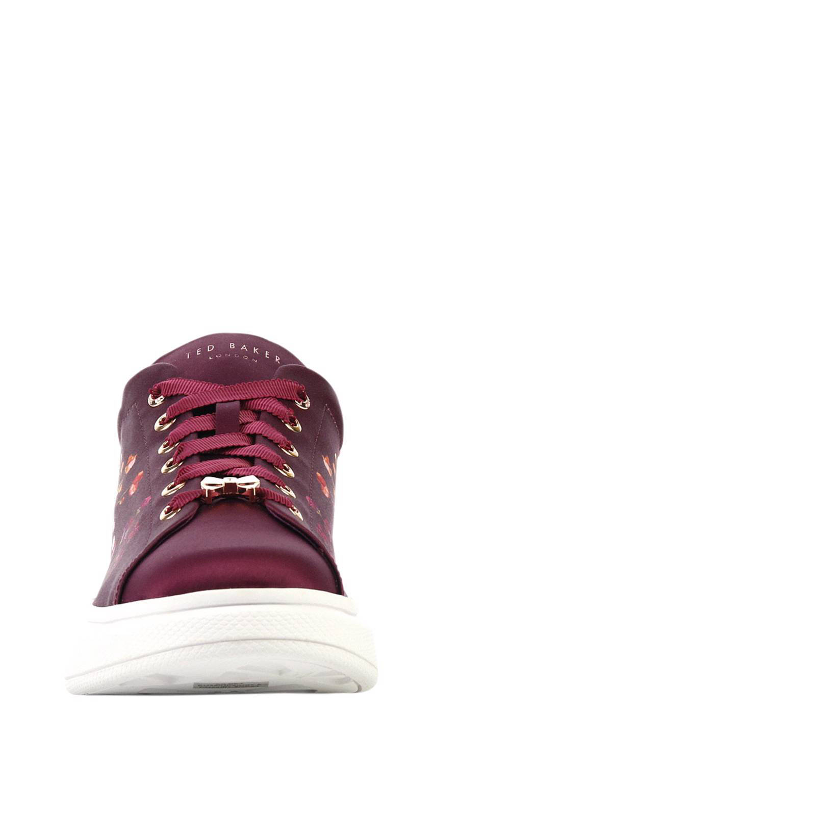 Ted Baker gebloemde gympen Ailbet donkerrood | wehkamp
