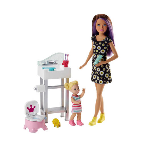 Barbie Babysitter Potty Training barbie kopen in de aanbieding