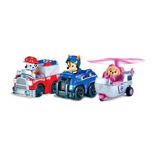 Paw Patrol Rescue Racers Marshall Chase Skye paw patrol kopen in de aanbieding