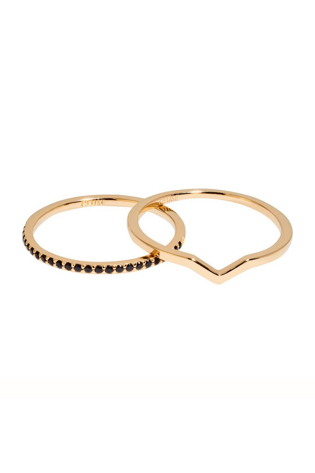 CLUSE ring - CLJ41004, Goudkleurig/zwart