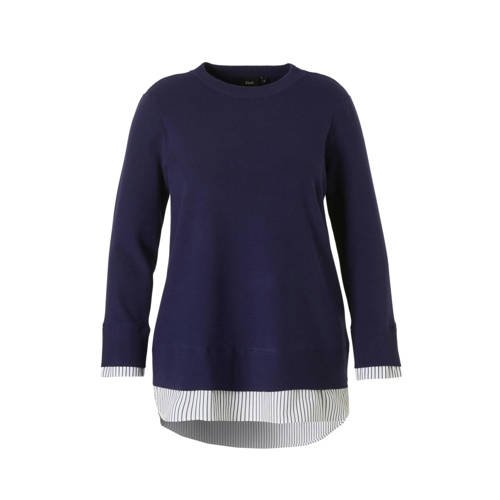 Zizzi Trui Met Blouse Inzet zizzi kopen in de aanbieding Zizzi Trui Met Blouse Inzet zizzi kopen in de aanbieding