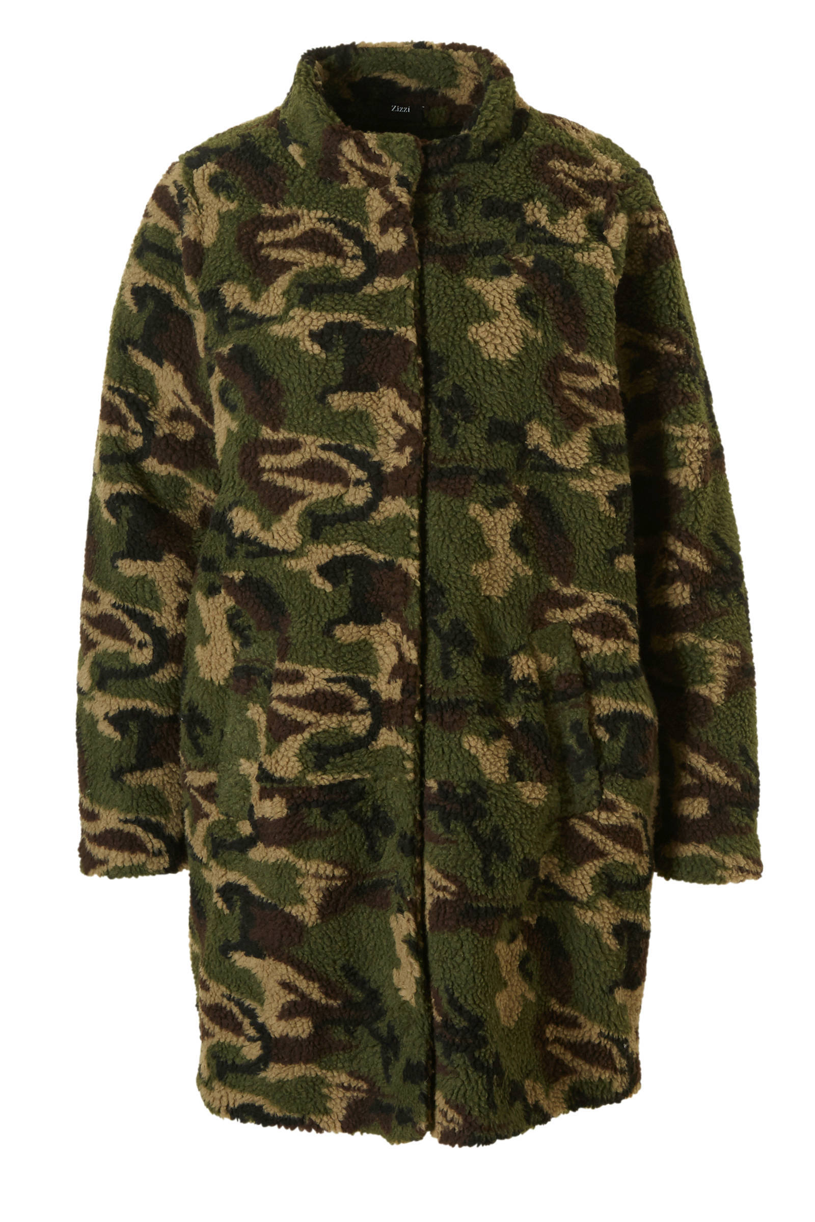 Met Jas Print Teddy Zizzi Camouflage YIf6yb7gv