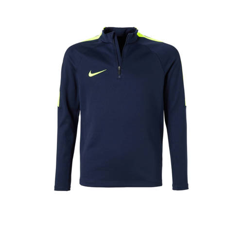 Nike Sport T Shirt Donkerblauwgeel nike kopen in de aanbieding