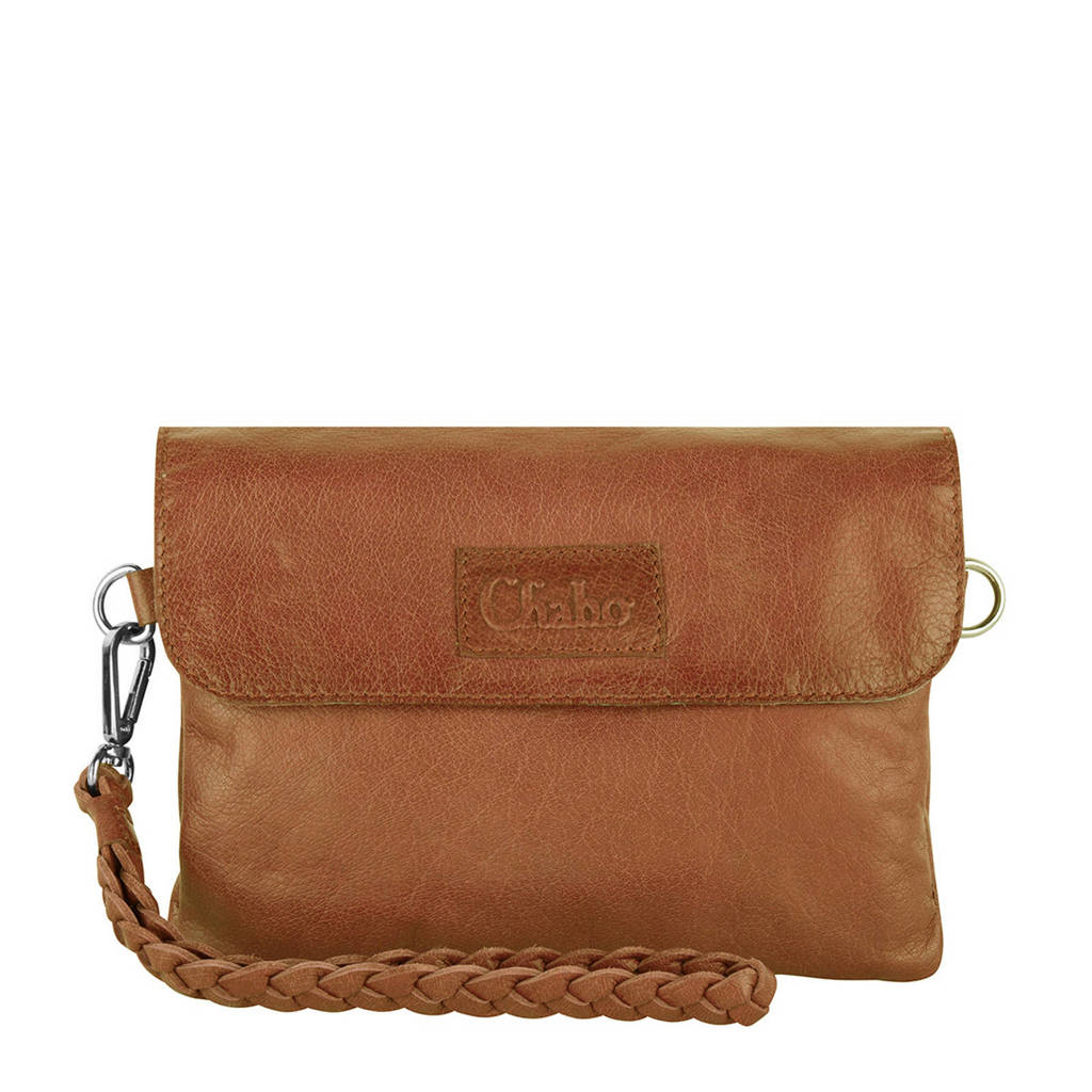 Chabo Bags leren crossbody tas Bink II, Camel