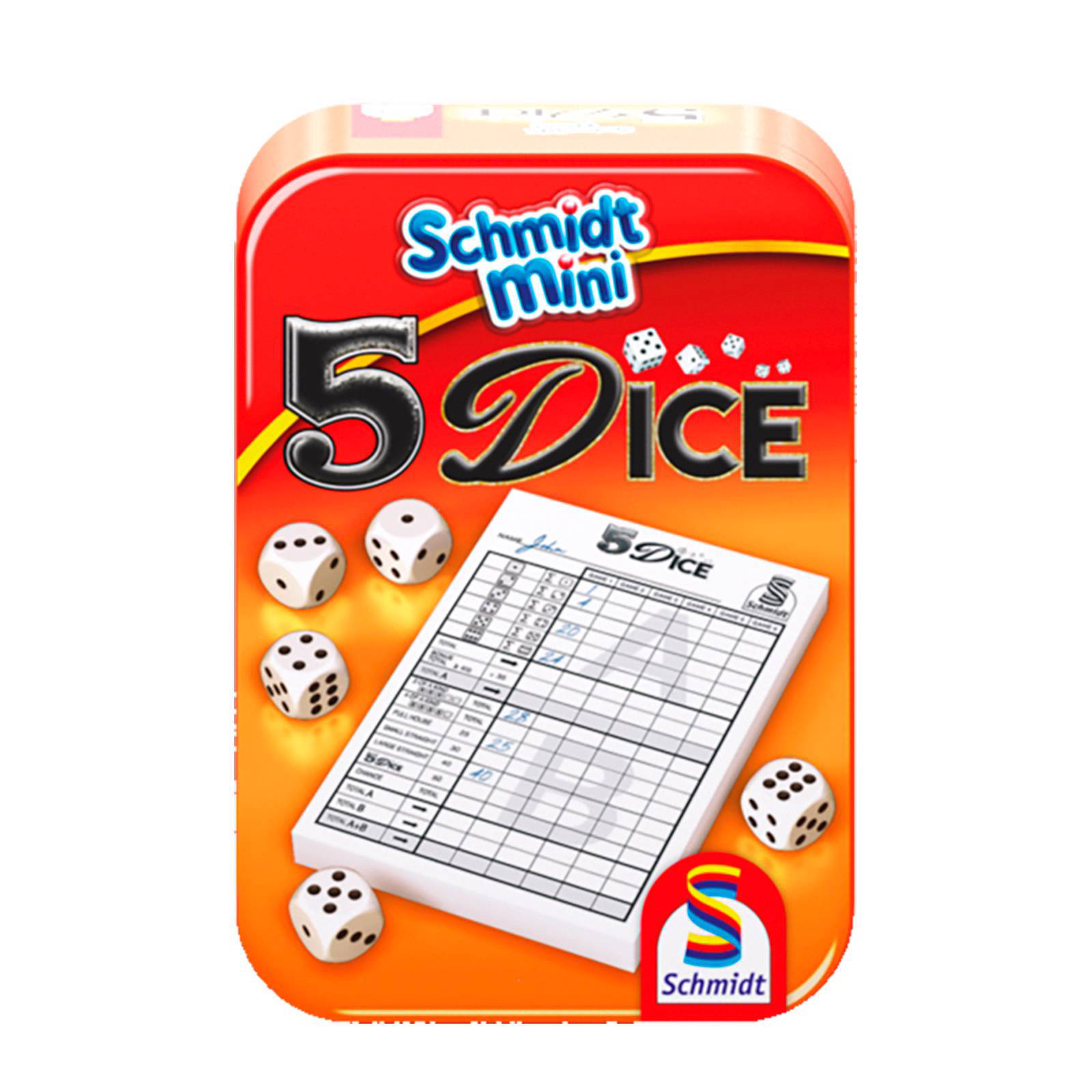 999 Games Schmidt Dice Yahtzee Dobbelspel In Blik - Eerstspeelgoed.nl