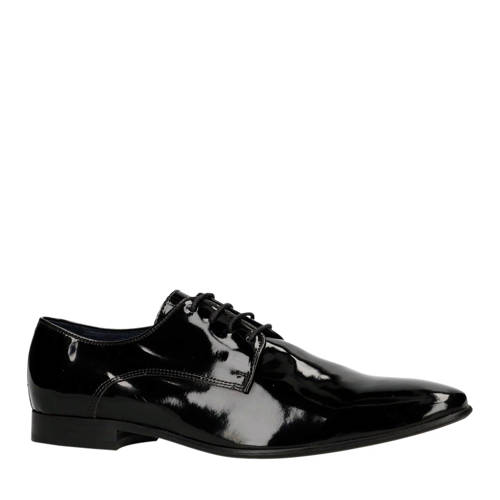 Sacha Lak Leren Veterschoenen Zwart sacha kopen in de aanbieding Sacha Lak Leren Veterschoenen Zwart sacha kopen in de aanbieding