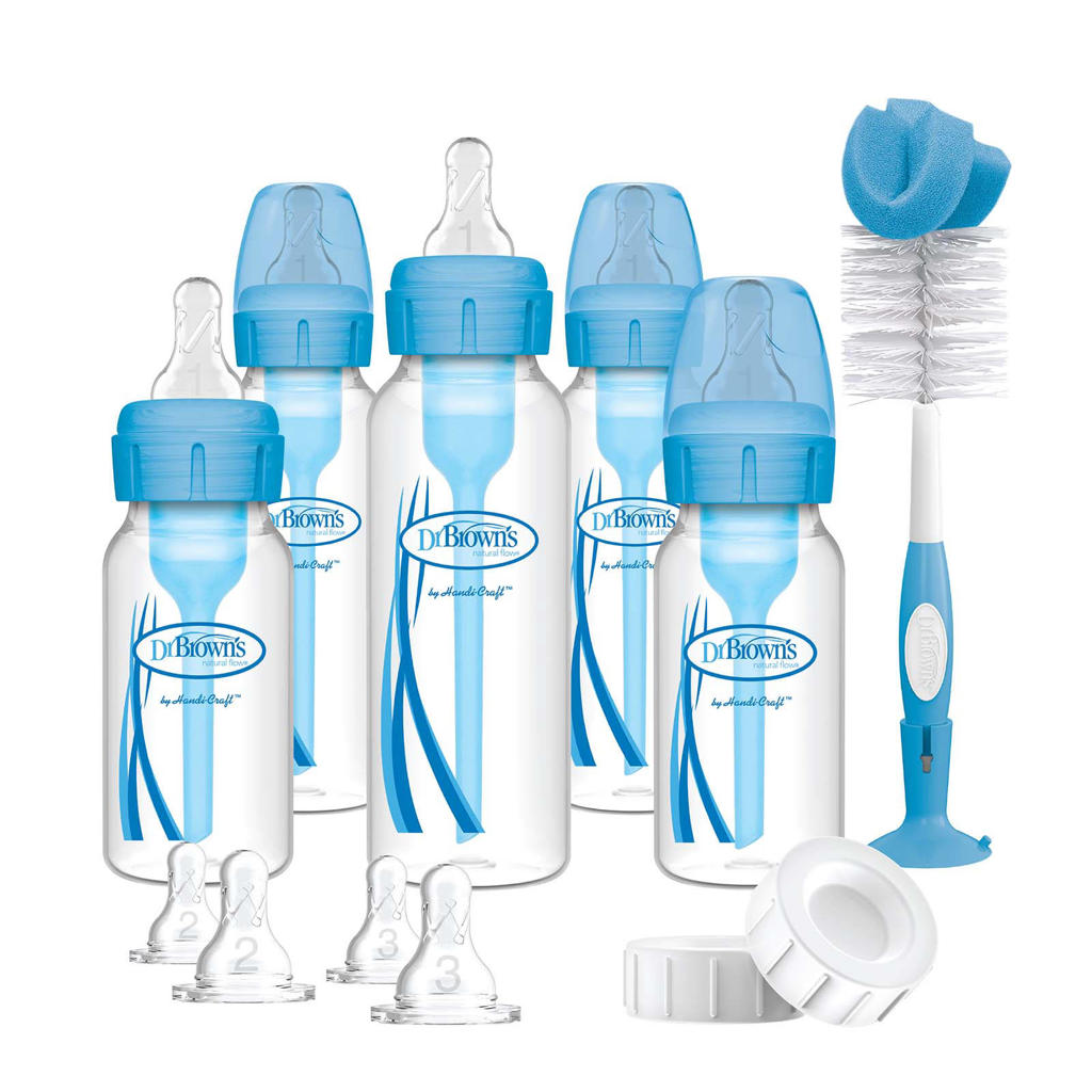 Dr. Brown's standaardfles giftset blauw