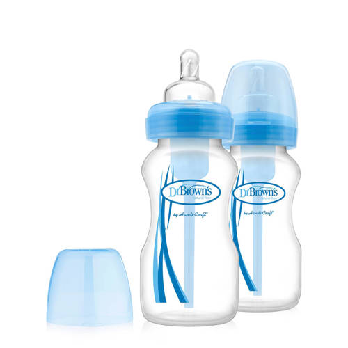 Dr Browns Brede Halsfles 270 Ml Duopack Blauw dr browns kopen in de aanbieding Dr Browns Brede Halsfles 270 Ml Duopack Blauw dr browns kopen in de aanbieding