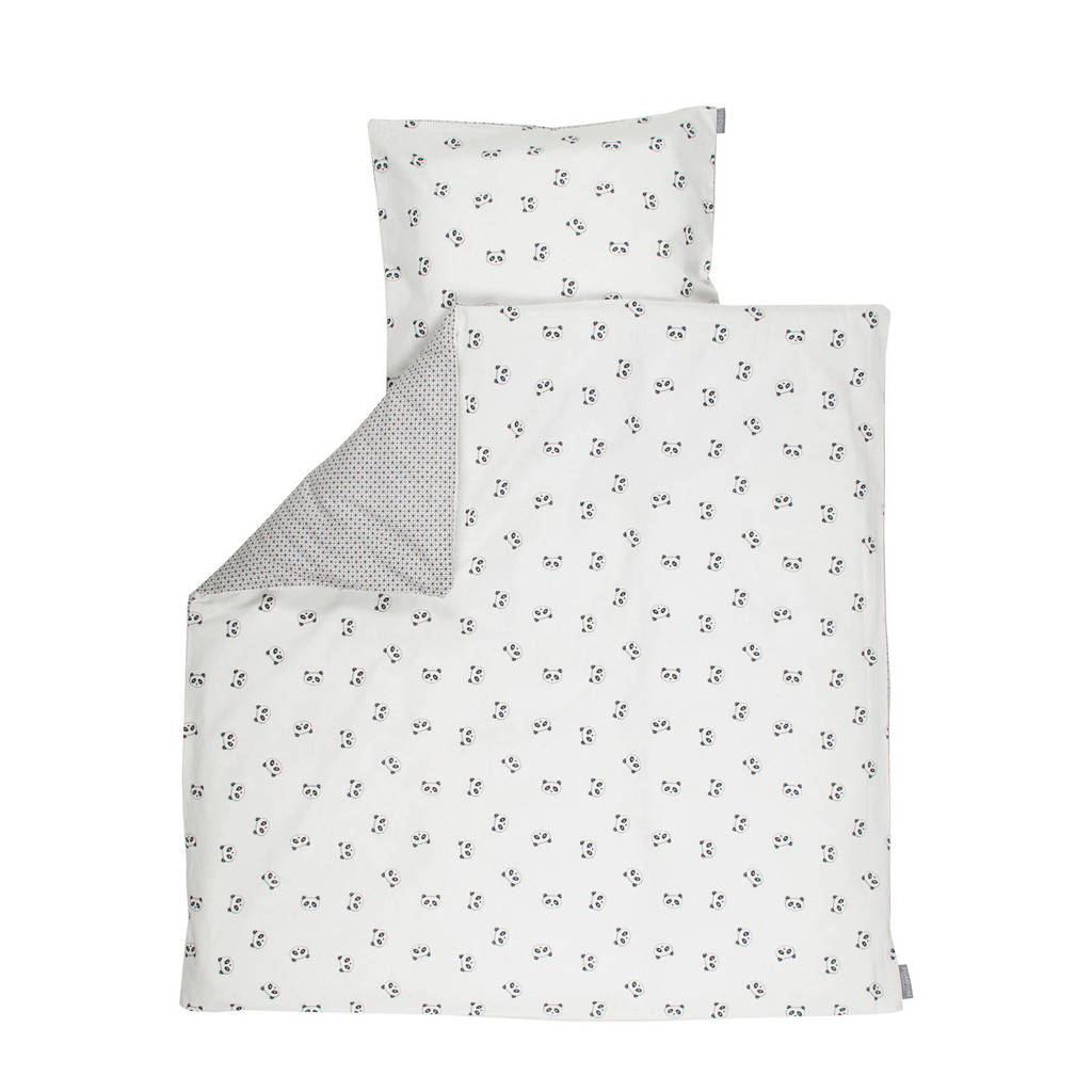 PlumPlum Panda dekbedovertrek wieg 80x80 cm