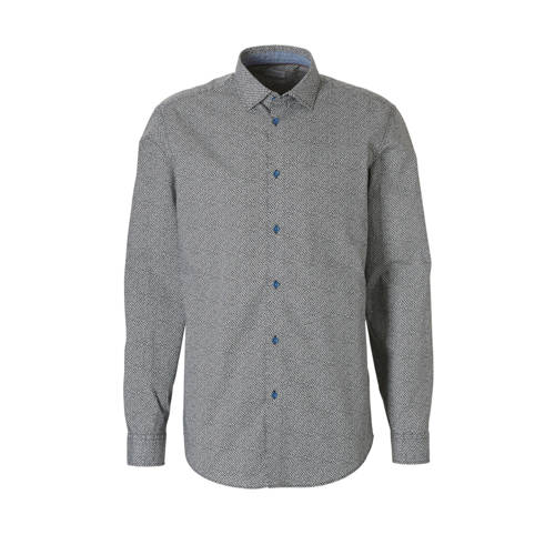 Esprit Men Collection Slim Fit Overhemd Met All Over Print Blauw esprit kopen in de aanbieding Esprit Men Collection Slim Fit Overhemd Met All Over Print Blauw esprit kopen in de aanbieding