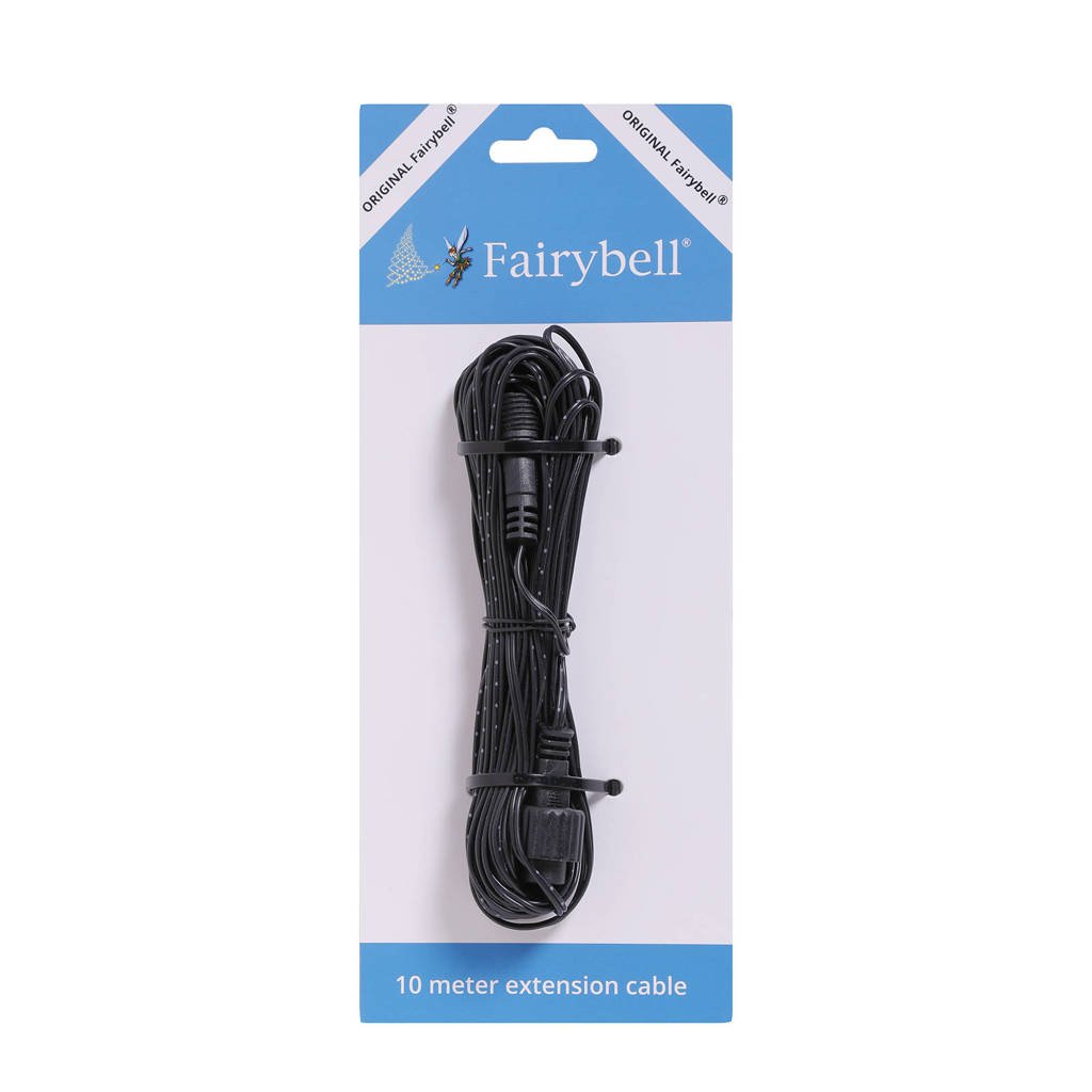 Fairybell verlengkabel (10 meter), Zwart