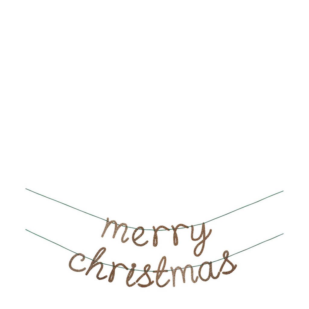 Meri Meri kerstslinger Merry Christmas, Goud