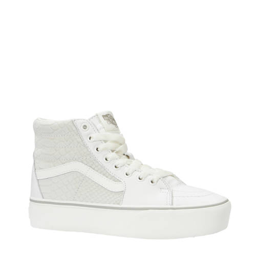 Vans Sk8 Hi Platform 20 Leren Sneakers Wit vans kopen in de aanbieding Vans Sk8 Hi Platform 20 Leren Sneakers Wit vans kopen in de aanbieding
