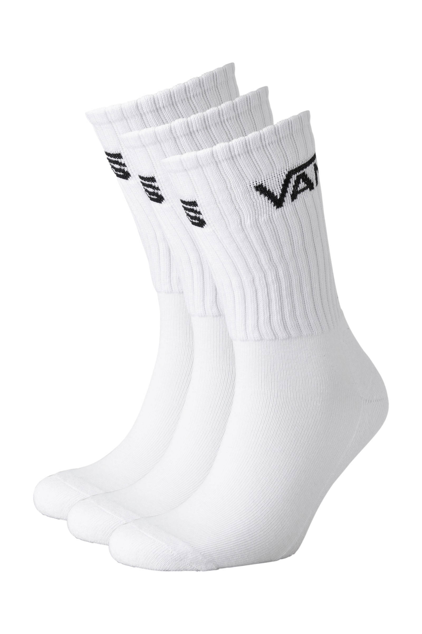 VANS sokken - set van 3 wit | wehkamp