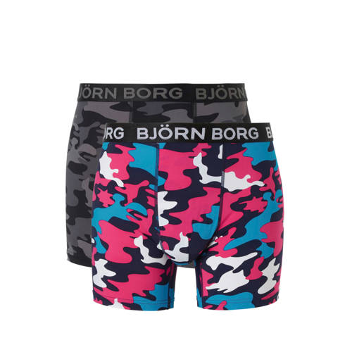 Bjorn Borg Sportboxer Set Van 2 Zwartroze bjorn borg kopen in de aanbieding