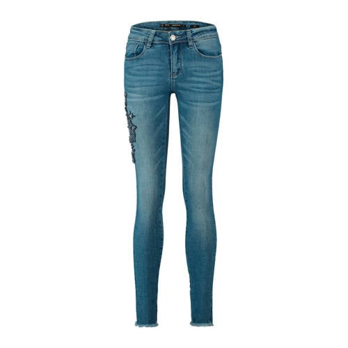 Coolcat Skinny Jeans Met Borduursel coolcat kopen in de aanbieding