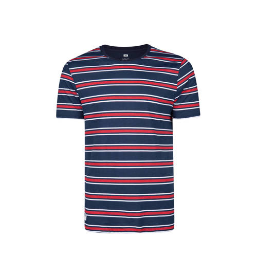We Fashion Gestreept T Shirt Donkerblauw we fashion kopen in de aanbieding