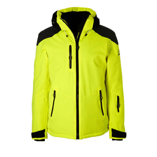 Falcon Ski Jack Rafe Neon Geel falcon kopen in de aanbieding