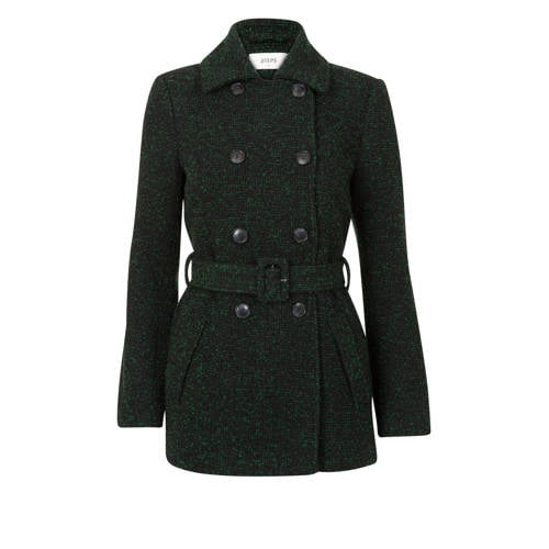 Steps Coat Met Wol Donkergroen steps kopen in de aanbieding Steps Coat Met Wol Donkergroen steps kopen in de aanbieding