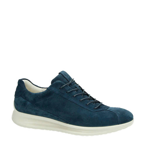 Ecco Aquet Suede Sneakers Blauw ecco kopen in de aanbieding
