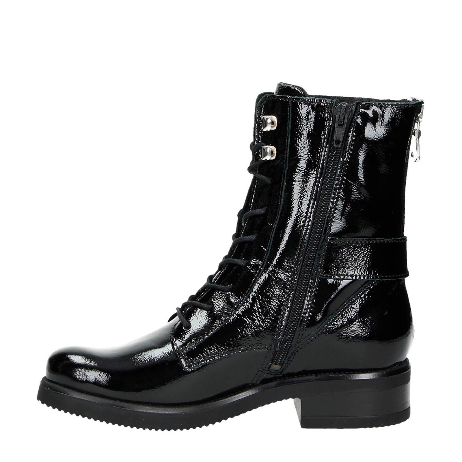 Nelson lak bikerboots zwart | wehkamp Nelson lak bikerboots zwart | wehkamp