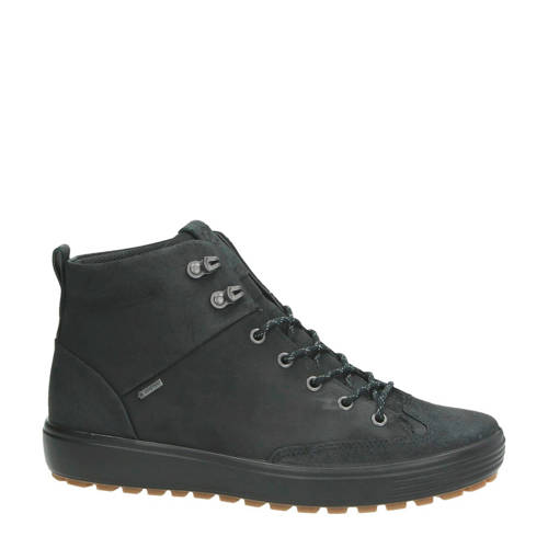 Ecco Nubuck Veterboots Soft 7 Zwart ecco kopen in de aanbieding Ecco Nubuck Veterboots Soft 7 Zwart ecco kopen in de aanbieding
