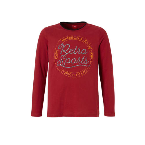 Soliver Longsleeve Met Print Rood soliver kopen in de aanbieding Soliver Longsleeve Met Print Rood soliver kopen in de aanbieding