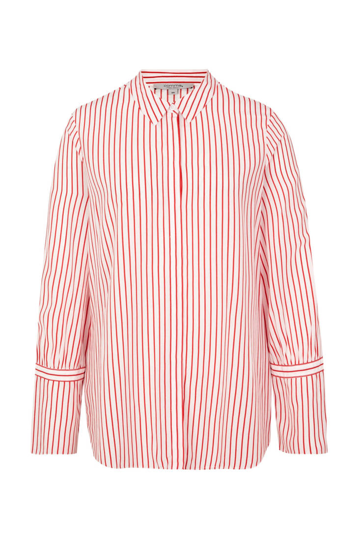 blouse identity gestreepte rood casual comma wxv7n